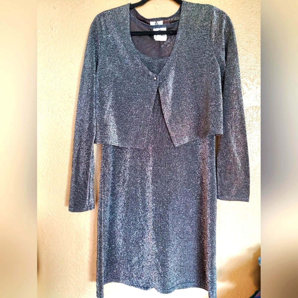 Vintage jalate dress and shrug size large